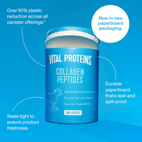 Vital Proteins Bovine Collagen Peptides Unflavored Powder, Dietary Supplement
